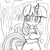 Size: 3000x3000 | Tagged: safe, artist:heavymetalbronyyeah, twilight sparkle, semi-anthro, g4, both cutie marks, cute, female, golden oaks library, high res, monochrome, sketch, solo