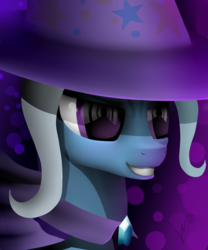 Size: 2500x3000 | Tagged: safe, artist:wireless08, trixie, pony, unicorn, g4, female, grin, high res, mare, smiling, solo