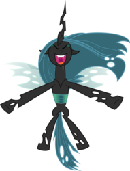 Size: 4593x6000 | Tagged: safe, artist:powerpuncher, queen chrysalis, changeling, changeling queen, g4, absurd resolution, female, simple background, solo, transparent background, vector