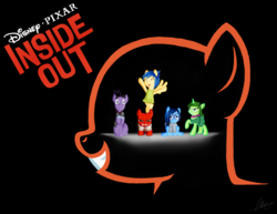Size: 6152x4760 | Tagged: safe, artist:oinktweetstudios, absurd resolution, anger (inside out), crossover, disgust (inside out), emotion, fear (inside out), female, inside out, inside out emotions, joy (inside out), male, mare, pixar, ponified, sadness (inside out), stallion