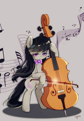 Size: 800x1157 | Tagged: safe, artist:lyra-kotto, octavia melody, earth pony, pony, g4, cello, female, musical instrument, solo