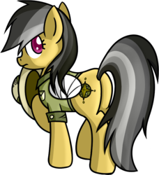 Size: 681x747 | Tagged: safe, artist:miketheuser, daring do, g4, broken wing, butt, female, plot, simple background, solo, transparent background
