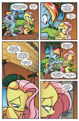 Size: 624x960 | Tagged: safe, artist:jay fosgitt, idw, fluttershy, rainbow dash, friends forever #18, g4, my little pony: friends forever, spoiler:comic, fluttershy's cottage, preview