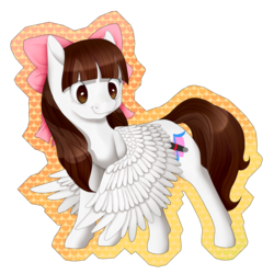 Size: 2200x2200 | Tagged: safe, artist:seleneat, oc, oc only, oc:jennabun, pegasus, pony, high res, solo