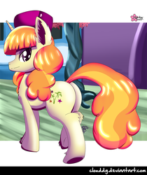 Size: 823x980 | Tagged: safe, artist:clouddg, tropical dream, pony, unicorn, g4, princess spike, butt, female, mare, plot, solo