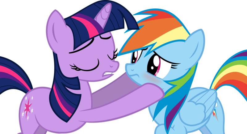 924460 - safe, artist:slb94, rainbow dash, twilight sparkle, female,  imminent kissing, lesbian, shipping, simple background, transparent  background, twidash, vector - Derpibooru