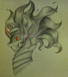 Size: 500x569 | Tagged: safe, king sombra, g4, male, solo, traditional art