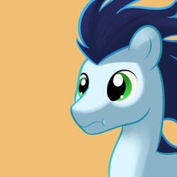 Size: 1024x1024 | Tagged: safe, artist:cosmonaut, soarin', g4, face, male, solo