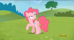 Size: 852x468 | Tagged: safe, screencap, pinkie pie, earth pony, pony, g4, party pooped, butt, female, mare, plot, solo