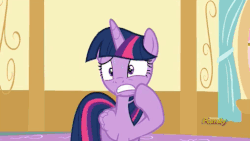 Size: 512x288 | Tagged: safe, screencap, gummy, twilight sparkle, alicorn, pony, g4, party pooped, animated, discovery family, discovery family logo, female, letter, mare, twilight sparkle (alicorn)