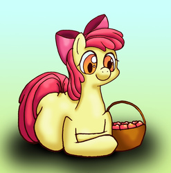 Size: 1217x1232 | Tagged: safe, artist:seenty, apple bloom, g4, belly, female, mommabloom, pregnant, solo