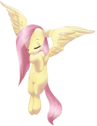 Size: 1280x1653 | Tagged: safe, artist:rue-willings, fluttershy, g4, eyes closed, female, solo