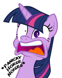 Size: 3000x3750 | Tagged: safe, alternate version, artist:cheezedoodle96, twilight sparkle, alicorn, pony, g4, party pooped, bust, crazy face, descriptive noise, faic, female, high res, horse noises, mare, meme, simple background, single shrunken iris, solo, transparent background, twilight snapple, twilight sparkle (alicorn), twilighting, vector