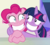 Size: 668x600 | Tagged: safe, edit, screencap, pinkie pie, twilight sparkle, alicorn, pony, g4, party pooped, crazy face, derp, faic, female, grin, hug, mare, smiling, twilight snapple, twilight sparkle (alicorn), wide eyes