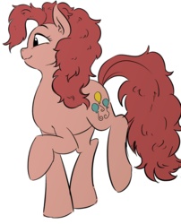 Size: 615x761 | Tagged: safe, artist:うめぐる, pinkie pie, g4, female, messy mane, solo