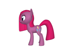 Size: 1200x900 | Tagged: safe, pinkie pie, earth pony, pony, ponylumen, g4, 3d, female, mare, pinkamena diane pie, side view, solo, straight hair