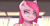 Size: 2872x1470 | Tagged: safe, artist:angelwing314, pinkie pie, earth pony, anthro, g4, female, lip bite, pinkamena diane pie, smiling, solo