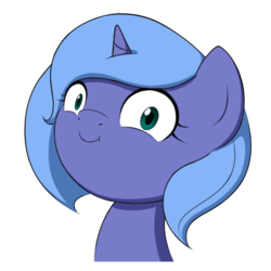 Size: 700x700 | Tagged: safe, artist:jdan-s, princess luna, :t, adoracreepy, bust, creepy, cute, faic, female, filly, looking at you, lunabetes, s1 luna, simple background, smiling, solo, transparent background, wide eyes, woona