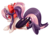 Size: 2500x1782 | Tagged: safe, artist:centchi, oc, oc only, oc:sweet velvet, bat pony, pony, bat pony oc, bow, hair bow, ponytail, prone, simple background, solo, transparent background, underhoof