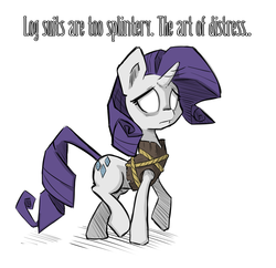 Size: 1489x1440 | Tagged: safe, artist:artguydis, rarity, pony, unicorn, ask disastral, g4, art of the dress, don't starve, female, simple background, solo, white background