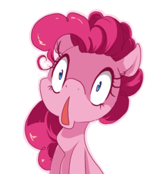 Size: 750x800 | Tagged: safe, artist:loyaldis, pinkie pie, earth pony, pony, g4, party pooped, cute, diapinkes, faic, female, huh, open mouth, simple background, solo, transparent background