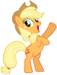 Size: 7000x9200 | Tagged: safe, artist:tardifice, applejack, g4, absurd resolution, female, rearing, simple background, solo, transparent background, vector