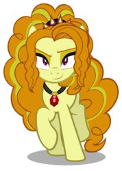 Size: 1024x1435 | Tagged: safe, artist:dragonmaster137, adagio dazzle, pony, equestria girls, g4, my little pony equestria girls: rainbow rocks, equestria girls ponified, female, ponified, simple background, smirk, solo, transparent background, vector