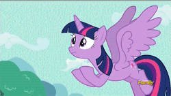Size: 500x281 | Tagged: safe, screencap, spike, twilight sparkle, alicorn, pony, g4, party pooped, animated, catching, female, mare, twilight sparkle (alicorn)