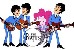 Size: 625x417 | Tagged: safe, pinkie pie, equestria girls, g4, party pooped, george harrison, john lennon, meme, paul mccartney, pinko starr, the beatles