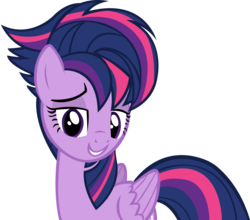 Size: 2979x2616 | Tagged: safe, artist:indigo114, twilight sparkle, alicorn, pony, castle sweet castle, g4, alternate hairstyle, female, high res, mare, punklight sparkle, simple background, solo, transparent background, twilight sparkle (alicorn), vector