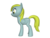 Size: 1200x900 | Tagged: safe, derpy hooves, pegasus, pony, ponylumen, g4, 3d, background pony, cute, derp, female, mare, side view, solo