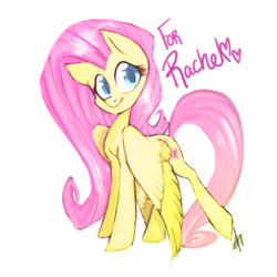 Size: 625x625 | Tagged: safe, artist:dinkelion, fluttershy, g4, female, solo