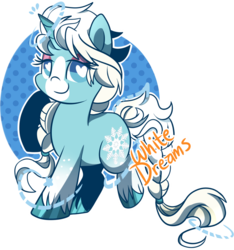 Size: 700x747 | Tagged: safe, artist:xwhitedreamsx, oc, oc only, oc:snow spell, pony, unicorn, heart eyes, simple background, solo, totally not elsa, transparent background, wingding eyes