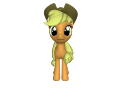 Size: 1200x900 | Tagged: safe, applejack, earth pony, pony, ponylumen, g4, 3d, apple family, female, freckles, hat, looking at you, mare, solo