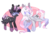 Size: 1024x724 | Tagged: safe, artist:lana-jay, oc, oc only, alicorn, pony, alicorn oc, duo, gemini