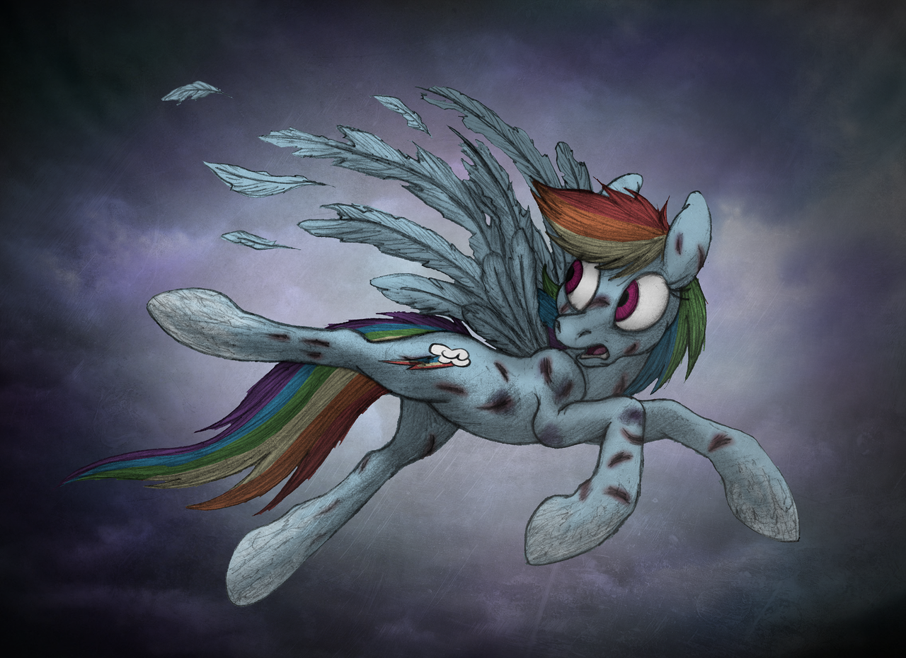 Grimdark Pony Rainbow Dash