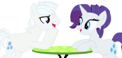 Size: 672x322 | Tagged: safe, artist:berrypunchrules, double diamond, rarity, g4, diamond duo, female, male, shipping, simple background, straight, transparent background