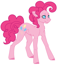 Size: 814x912 | Tagged: safe, artist:wolfiejay, pinkie pie, g4, bubble berry, rule 63, simple background, solo, transparent background