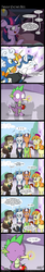 Size: 1430x8429 | Tagged: safe, artist:zsparkonequus, fancypants, march gustysnows, spike, tropical dream, twilight sparkle, alicorn, dragon, earth pony, pony, unicorn, g4, princess spike, apple, candle, comic, confused, dialogue, female, hay, male, mare, shrunken pupils, speech bubble, stallion, sweat, sweatdrops, the fresh prince of bel-air, thousand yard stare, twilight sparkle (alicorn), what the hay?