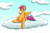 Size: 3285x2172 | Tagged: safe, artist:seenty, scootaloo, g4, cloud, cloudy, female, high res, momma scoots, pregnant, pregnant scootaloo, solo