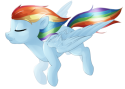 Size: 1280x912 | Tagged: safe, artist:rue-willings, rainbow dash, g4, eyes closed, female, solo