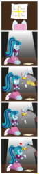 Size: 3024x13163 | Tagged: safe, artist:conikiblasu-fan, discord, sonata dusk, equestria girls, g4, absurd resolution, blushing, charlie charlie challenge, comic, duskcord, female, kissing, male, shipping, straight