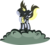 Size: 5518x4920 | Tagged: safe, artist:bigccv, derpy hooves, pegasus, pony, g4, absurd resolution, cloud, female, mare, simple background, solo, transparent background, vector