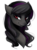 Size: 766x1044 | Tagged: safe, artist:mscootaloo, oc, oc only, oc:mishadash, bust, gray mane, highlights, red eyes, solo