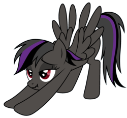 Size: 1200x1113 | Tagged: safe, artist:mishadash, oc, oc only, oc:mishadash, pegasus, pony, blank flank, gray mane, highlights, iwtcird, meme, recolor, red eyes, scrunchy face, solo