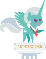 Size: 377x483 | Tagged: safe, artist:arimovergremrider, oc, oc only, alicorn, pony, alicorn oc, chibi, clothes, hasbro, necktie, pointy ponies, ponified, solo, suit