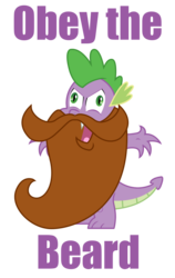 Size: 1090x1724 | Tagged: safe, artist:vincentthecrow, spike, g4, beard, male, solo, vtc's wacky vectors
