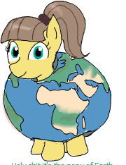 Size: 180x234 | Tagged: safe, artist:woox, oc, oc only, oc:earth pony, earth pony, pony, flockmod, pun, simple background, solo, visual pun, white background
