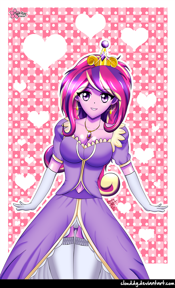 926725 Safe Artist Clouddg Princess Cadance Human G4 Clothes