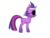 Size: 1200x900 | Tagged: safe, twilight sparkle, pony, unicorn, ponylumen, g4, it's about time, my little pony: friendship is magic, 3d, eyepatch, female, headband, mare, messy mane, on side, solid sparkle, solo